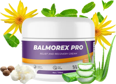 Balmorex Pro relief and recovery cream jar